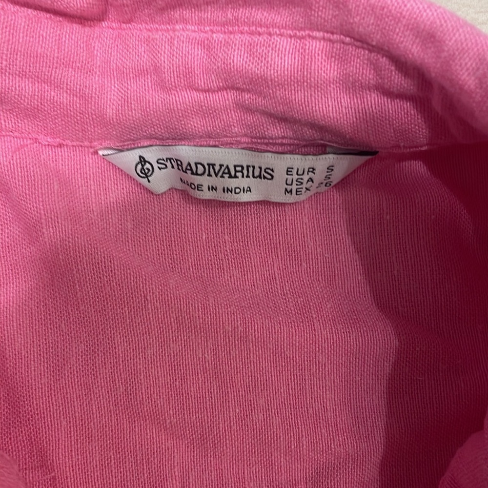 Stradivarius Pink Button down - Picture 2 of 3